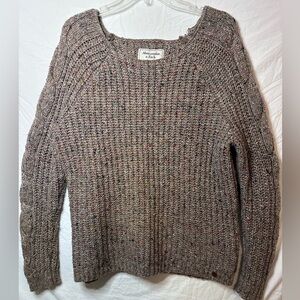 Abercrombie & Fitch Speckled Knit Sweater Women Medium Cozy Fall